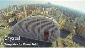  Presentation with award winner - PPT layouts consisting of moscow-russia-april-20-2014 background and a dark gray colored foreground