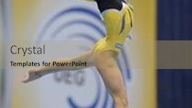  Presentation with gymnastics - Beautiful presentation featuring moscow-russia-april-21-diana backdrop and a coral colored foreground