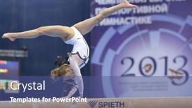  Presentation with gymnastics - Amazing PPT theme having moscow-russia-april-21-katarzyna backdrop and a  colored foreground