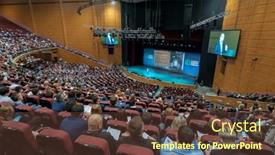  Presentation with synergy - Cool new PPT theme with moscow-russia-april-24-2017 backdrop and a  colored foreground