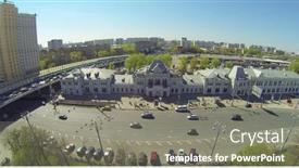  Presentation with russia city - PPT layouts featuring moscow-russia-april-26-2014 background and a gray colored foreground