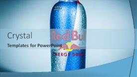 Presentation with energy drink - Presentation consisting of moscow-russia-april-4-2014 background and a light blue colored foreground