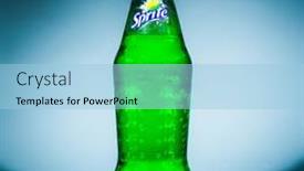  Presentation with soft drink cola bottle - Amazing theme having moscow-russia-april-4-2014 backdrop and a light blue colored foreground