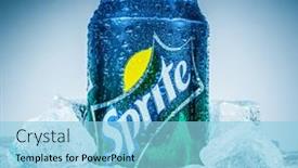  Presentation with soft drink - Presentation theme enhanced with moscow-russia-april-4-2014 background and a light blue colored foreground