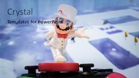  Presentation with super mario game - Presentation design with moscow-russia-august-22-2020 background and a light blue colored foreground