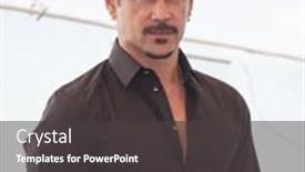  Presentation with actor - Beautiful slide deck featuring moscow-russia-august-8-actor backdrop and a dark gray colored foreground