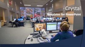  Presentation with monitoring - Slide set consisting of moscow-russia-feb-04-2016 background and a violet colored foreground