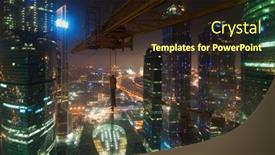  Presentation with investments - Presentation theme having moscow-russia-feb-22-2015 background and a wine colored foreground