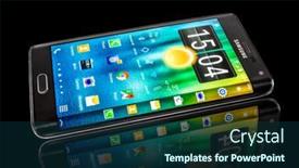  Presentation with galaxy - Theme enhanced with moscow-russia-feb-26-2014 background and a ocean colored foreground