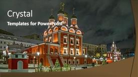  Presentation with church building - Beautiful PPT layouts featuring moscow-russia-february-04-2020 backdrop and a dark gray colored foreground