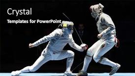  Presentation with tournament - PPT layouts with moscow-russia-february-13-duel background and a black colored foreground