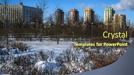  Presentation with february - Theme consisting of moscow-russia-february-17-2019 background and a tawny brown colored foreground