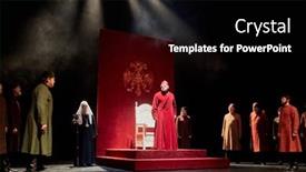  Presentation with throne - Presentation theme enhanced with moscow-russia-jan-15-2015 background and a black colored foreground