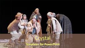  Presentation with play children - Slides with moscow-russia-jan-15-2015 background and a coral colored foreground