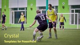  Presentation with teams - PPT theme consisting of moscow-russia-jan-23-2017 background and a violet colored foreground