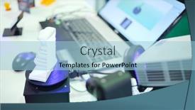  Presentation with geek - Audience pleasing presentation theme consisting of moscow-russia-jan-25-2014 backdrop and a light blue colored foreground