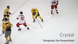  Presentation with hockey - Cool new slides with moscow-russia-january-07-2017 backdrop and a white colored foreground