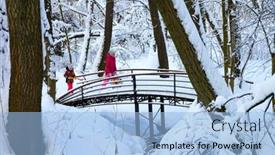  Presentation with winter river - 