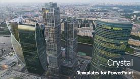  Presentation with international business - Slide deck enhanced with moscow-russia-jul-2-2015 background and a dark gray colored foreground