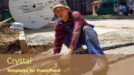  Presentation with territories - PPT theme enhanced with moscow-russia-july-20-2012 background and a coral colored foreground