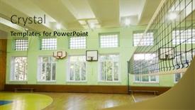  Presentation with volleyball net - 