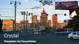  Presentation with stalin - PPT theme consisting of moscow-russia-june-13-2013 background and a tawny brown colored foreground