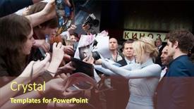  Presentation with spider man - PPT layouts with moscow-russia-june-15-actress background and a  colored foreground