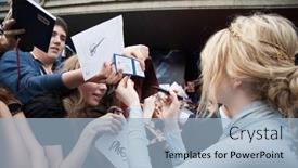  Presentation with spider man - PPT theme with moscow-russia-june-15-actress background and a light blue colored foreground