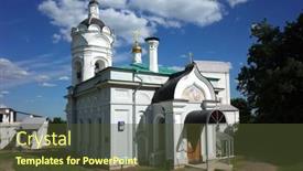  Presentation with church medieval - 