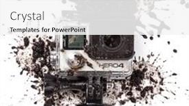  Presentation with hero - Presentation design featuring moscow-russia-june-29-2015 background and a white colored foreground