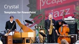  Presentation with jazz music - Presentation with moscow-russia-june-4-music background and a gray colored foreground