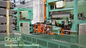  Presentation with production line - PPT layouts consisting of moscow-russia-mar-01-2017 background and a ocean colored foreground