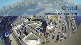  Presentation with car parking - Slide set consisting of moscow-russia-mar-12-2013 background and a light blue colored foreground