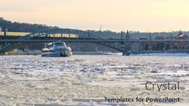  Presentation with winter river - 
