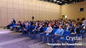  Presentation with blockchain - Slide set featuring moscow-russia-march-27-2018 background and a ocean colored foreground