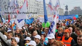  Presentation with government - Amazing presentation theme having moscow-russia-may-1-2010 backdrop and a light blue colored foreground