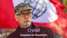  Presentation with political rally - PPT theme enhanced with moscow-russia-may-1-2016 background and a tawny brown colored foreground