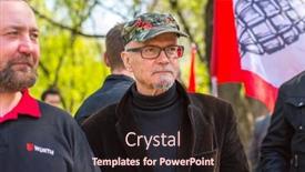  Presentation with political rally - Amazing theme having moscow-russia-may-1-2016 backdrop and a wine colored foreground