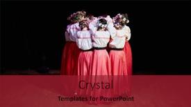  Presentation with folk dance - Presentation theme consisting of moscow-russia-may-21-2016 background and a crimson colored foreground