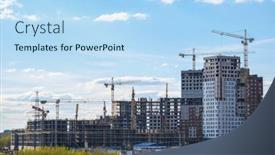  Presentation with construction cranes - 