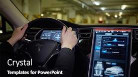  Presentation with car parking - Colorful theme enhanced with moscow-russia-nov-11-2015 backdrop and a black colored foreground