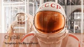  Presentation with astronaut - Amazing presentation design having moscow-russia-november-28-2018 backdrop and a coral colored foreground