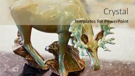  Presentation with porcelain - Colorful slide set enhanced with moscow-russia-oct-28-2016 backdrop and a coral colored foreground