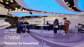  Presentation with mercury - Beautiful presentation theme featuring moscow-russia-oct-31-2017 backdrop and a violet colored foreground