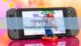  Presentation with mario bros - Presentation design with moscow-russia-october-3-2020 background and a light blue colored foreground