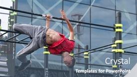  Presentation with russia city - Theme having moscow-russia-september-10-2016 background and a ocean colored foreground