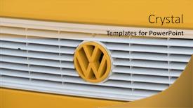  Presentation with bus - Theme having moscow-russia-september-10-2016 background and a yellow colored foreground