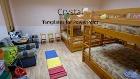  Presentation with beds - Amazing slide set having moscow-russia-september-24-2018 backdrop and a coral colored foreground