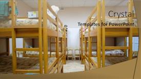  Presentation with beds - Cool new presentation design with moscow-russia-september-24-2018 backdrop and a coral colored foreground