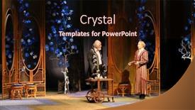  Presentation with theater stage - Amazing slide deck having moscow-sep-14-2017-two backdrop and a wine colored foreground